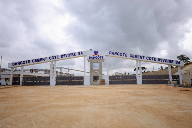 L'unité industrielle de Dangote Cement à Attingué