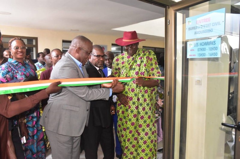 Inauguration de l'état civil annexe. (dr)