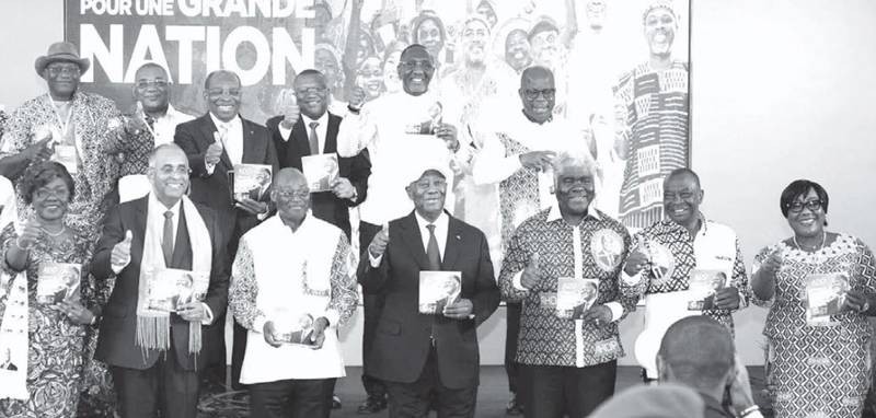 Patrick Achi présente le projet de société d’Alassane Ouattara pour une Côte d’Ivoire émergente. (Ph: HONORÉ BOSSON)