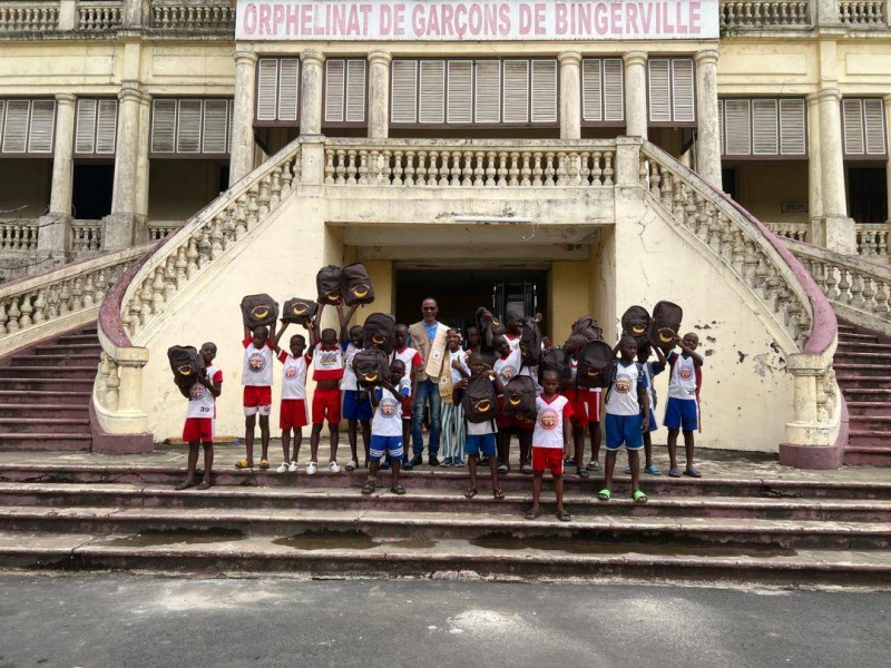 Les pensionnaires de l'Orphelinat de Bingerville ont accueilli Béré Secours avec joie. (Ph: Dr)