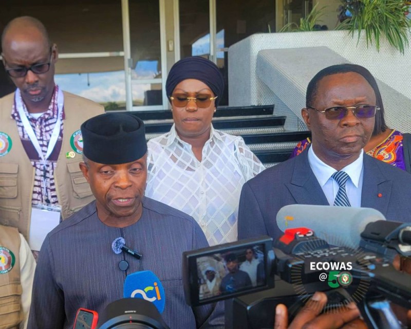 La mission de la Cedeao est conduite par l’ancien Vice-Président du Nigeria, Yemi Osinbajo (Dr).
