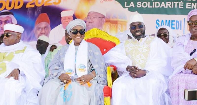 Le président de l'Ucopaci et ses invités ont prié pour la paix. (Ph: Dr)