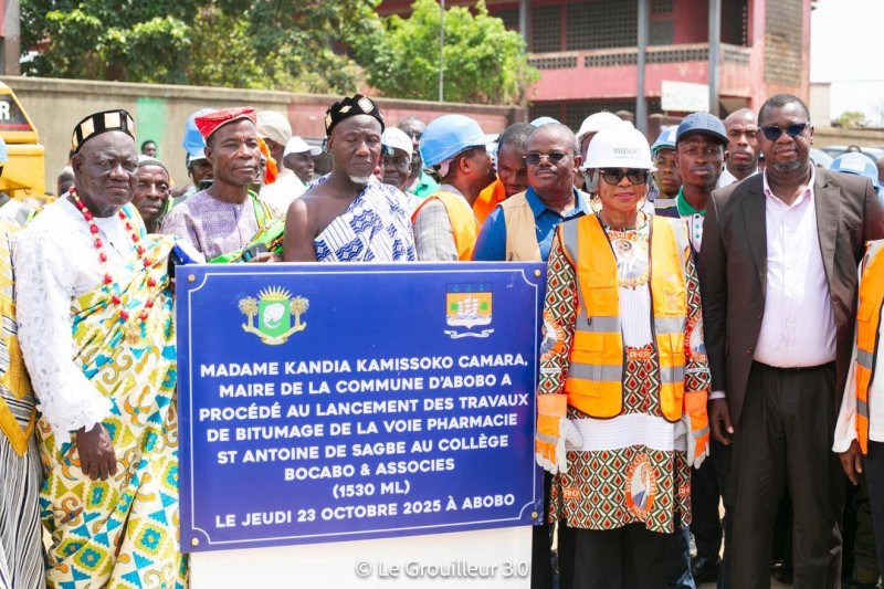 Le maire Kandia Camara promet continuer le développement de la commune. (Ph: Dr)