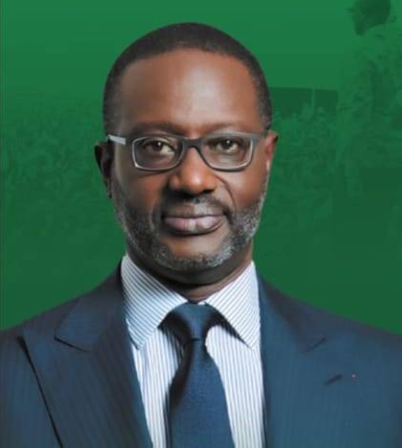 Cheick Tidjane Thiam ouvre la sélection des futurs députés du parti. (dr)