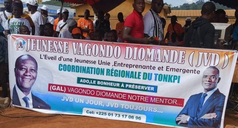 La jeunesse de Biankouma s'approprie la candidature du ministre Vagondo aux législatives 2025