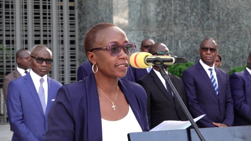 Georgette Bouanh Kouassi, directrice du civisme et de l’engagement citoyen a instruit les fonctionnaires et agents de l'Etat. (DR)