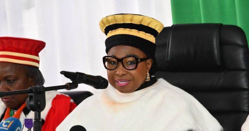 La présidente de l’institution, Mme Chantal Nanaba Camara