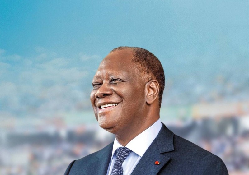 Le Président réélu, Alassane Ouattara