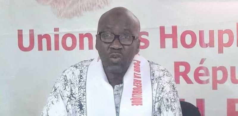 Le président de l' Union des Houphouetistes pour la République (UHR), Valy Touré