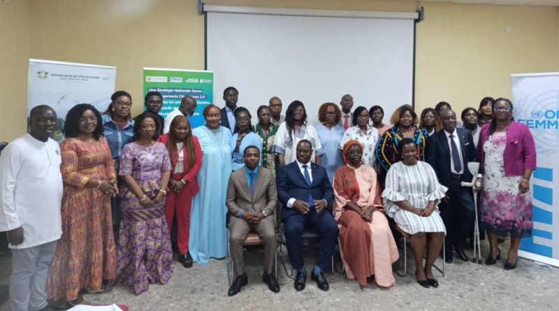 Les participants à l’atelier national sur la Stratégie Genre et Changements Climatiques, les 5 et 6 novembre 2025 à Yamoussoukro.