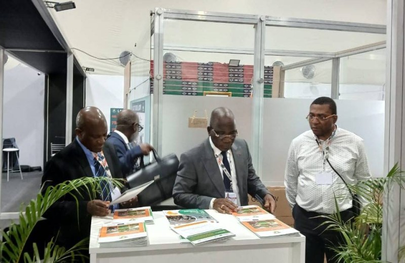 La délégation ministérielle s’est rendue sur le pavillon de la Côte d’Ivoire après la cérémonie d’ouverture.