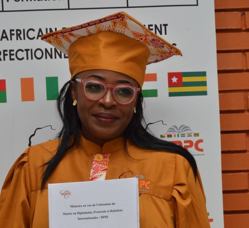L’impétrante Abeke Sophiatou Babaedjou-Colliée. (Photo : DR)