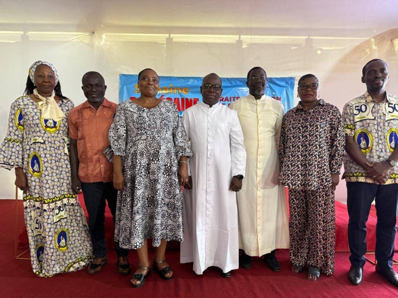 Des responsables de structures catholiques présents à l'ouverture de la session de formation (Dr)