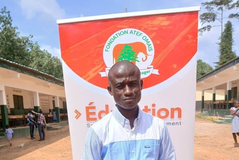 Agnimel Jean-Honorat Yed, directeur du groupe scolaire N'Guessankouassikro, ne ménage aucun effort pour la transformation positive de cette école. (DR)