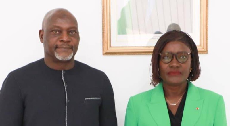 Professeur Abdel Rahamane Baba-Moussa et Pr Mariatou Koné