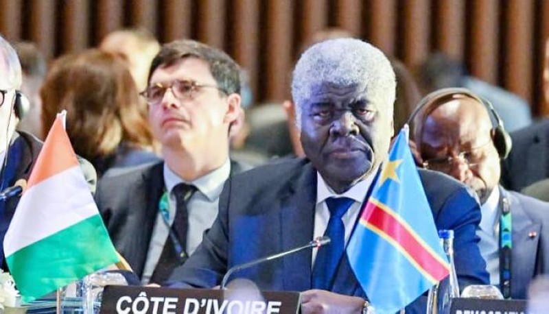 Le Premier ministre, Robert Beugré Mambé, lors du panel de haut niveau sur la paix, la sécurité et la gouvernance. (Ph: Primature)