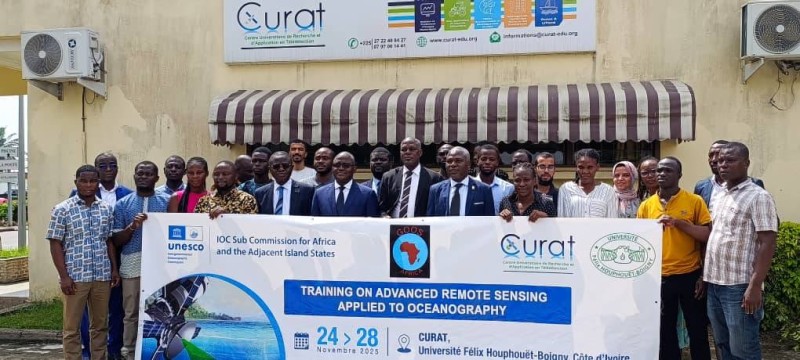 La formation sur l'application de la télédétection à l'océanographie s'est tenue à Abidjan. (Ph: Dr)