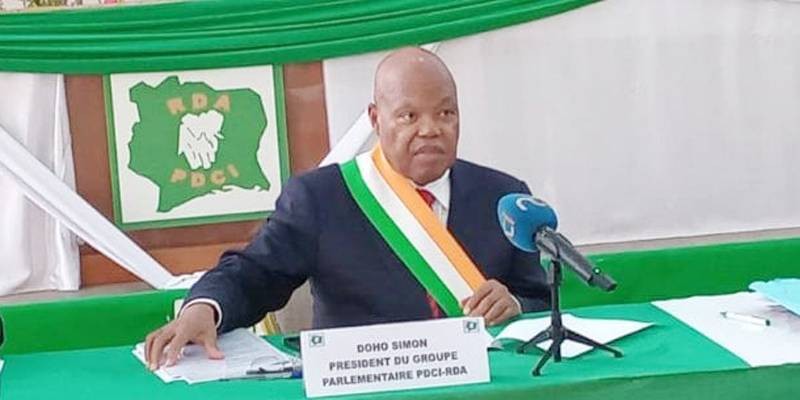 Doho Simon, président du Groupe parlementaire du Pdci-Rda. (Ph: Dr)