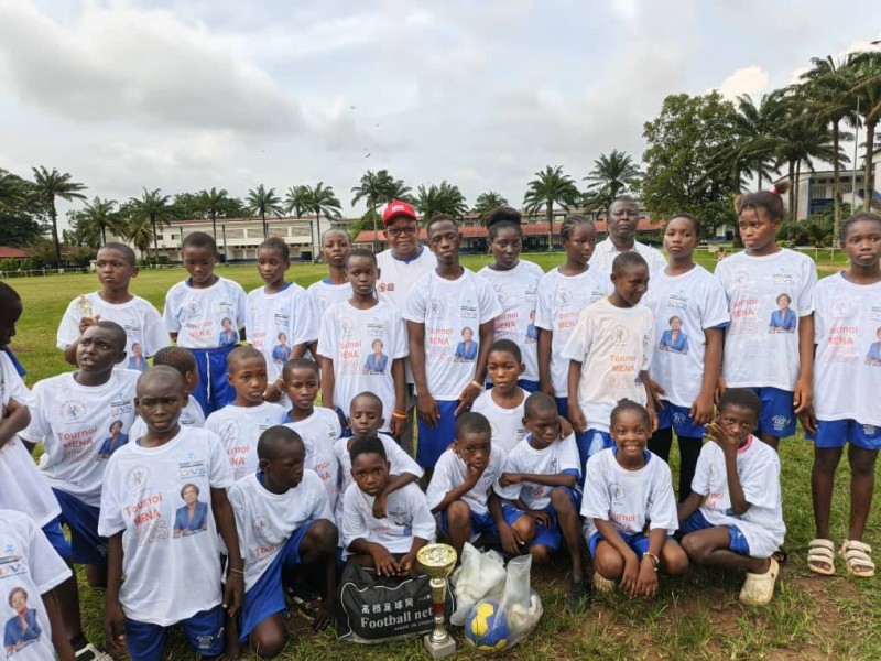 Les joueurs du Groupe scolaire Nanti d'Abobo, sacrés vainqueurs. (Ph: Dr)