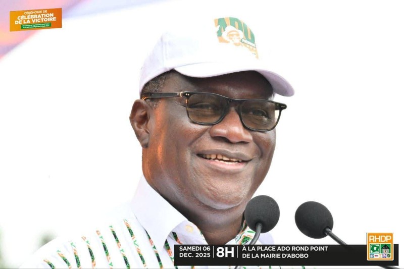 Téné Birahima Ouattara, tête de liste des candidats Rhdp aux législatives à Abobo. (DR)