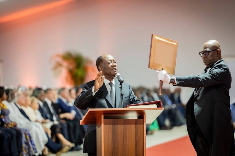 Alassane Ouattara a prêté serment. (Ph: Dr)