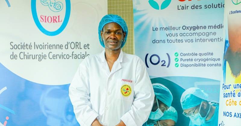 La présidente du comité d'organisation, Prof. Judith Kouassi, a veillé au bon déroulement des chirurgies. (Ph: Dr)