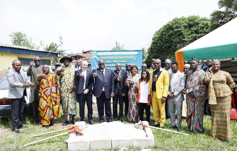 Laurent Tchagba a procédé au lancement des travaux de réhabilitation des centres de santé d’Aliodan et d’Anoumabo.