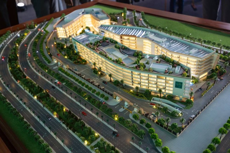 La maquette de la nouvelle infrastructure