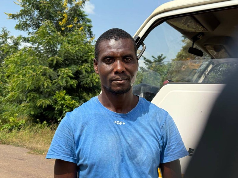 Koné Djakaridja, chauffeur d'une grande surface de la place, manifeste son désaroi (Jean Bavane)