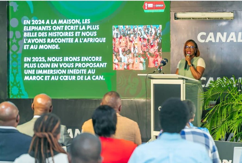 La directrice communication, Djamilath Mamah, a donné des précisions sur les droits de diffusion de la CAN Maroc 2025. (Ph: Dr)