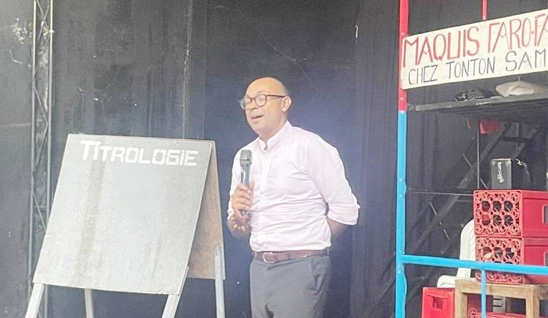 L’ambassadeur de l’Union européenne, Irchad R. Razaaly, a saisi l’occasion pour passer des messages paix, de cohésion et de citoyenneté aux nombreux spectateurs. (Ph: Dr)