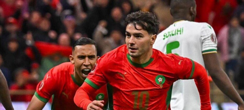 D’un sang-froid remarquable, Brahim Diaz a délivré tout un stade en inscrivant le premier but à la 55e minute (DR)