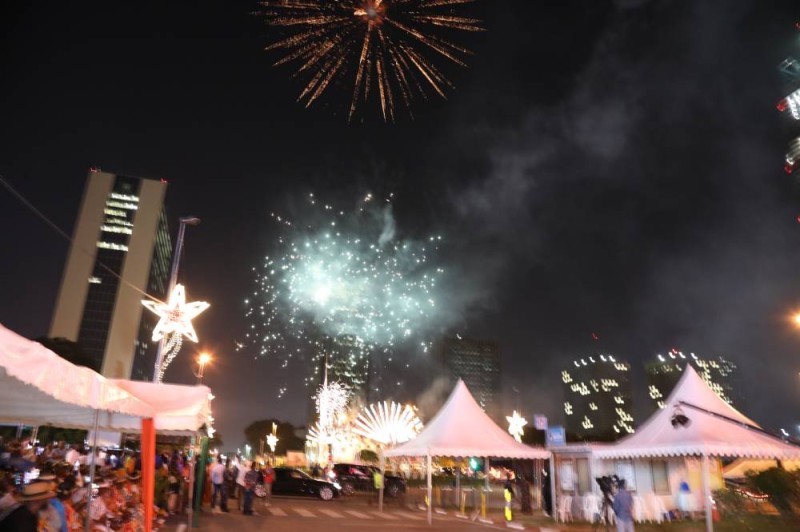 Le spectacle des feux d'artifice était féérique. (Ph: VERONIQUE DADIE)