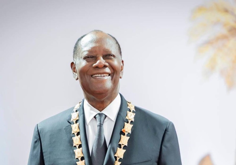 Le Président de la République Alassane Ouattara à son investiture