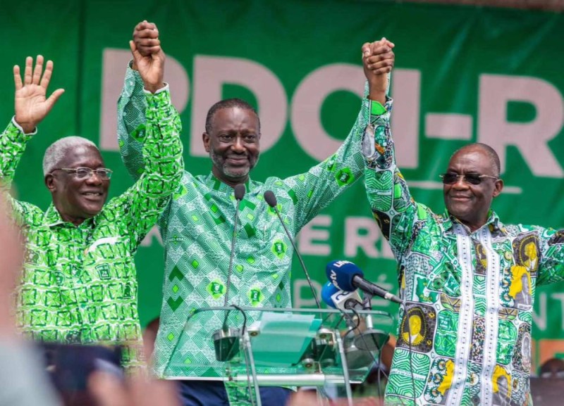 Djédjé Mady et Maurice Kakou Guikahué, deux ex-numéros deux  du parti battus aux élections.