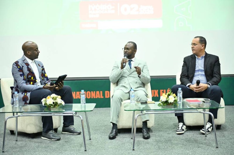 Vue générale du panel international sur l’économie sportive, organisé au musée d’eau Mohammed VI de Marrakech, en marge de la CAN Maroc 2025.