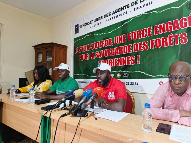 Le lieutenant Ouattara Ziepleu Lancina, SG du Sylia-Sodefor, a fait savoir que des zones protégées subissent actuellement des pressions anthropiques et industrielles inquiétantes, sans que la Sodefor ne soit partie prenante. (Ph: Dr)