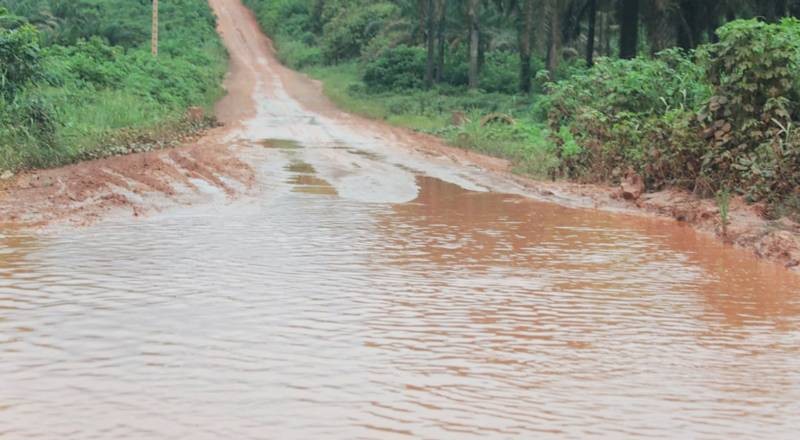 Une route impraticable en saison pluvieuse. (Ph: ABDOULAYE COULIBALY)