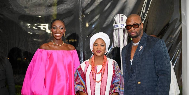 Olivia Yacé, ambassadrice de « Sublime Côte d’Ivoire » et  Singuila autour de sa  Majesté, Olori Amb. Dr. Temitope Morenike Enitan-Ogunwusi