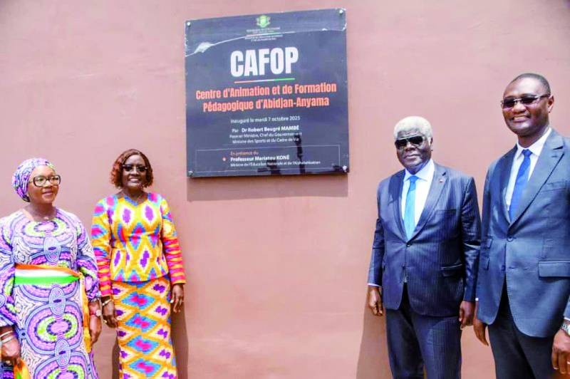 L'année 2025 a été marquée par l’inauguration du plus grand Cafop d’Afrique de l’Ouest par le Premier ministre, Robert Beugré Mambé. (Ph: Dr)