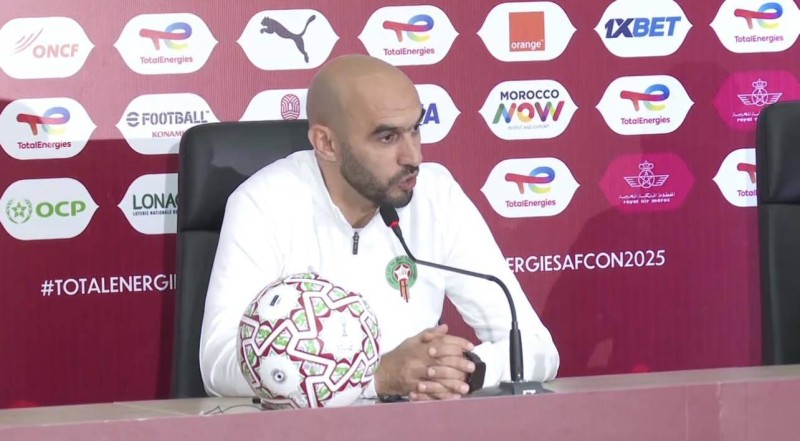 Walid Regragui, le sélectionneur national du Maroc.