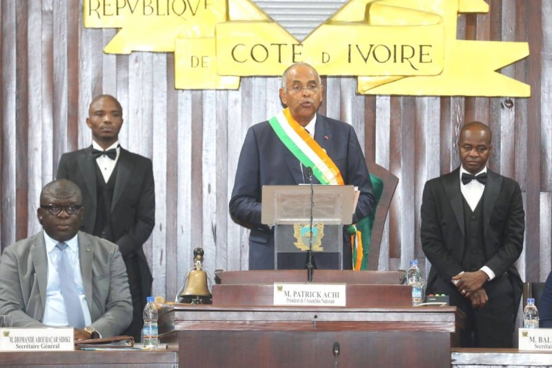 Patrick Achi, Président de l'Assemblée nationale. (dr)