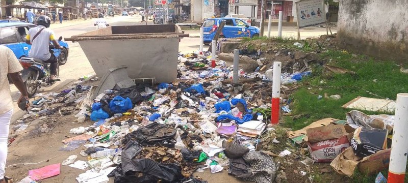 La présence des bacs à ordures crée finalement des environnements insalubres. (Ph: G.G)
