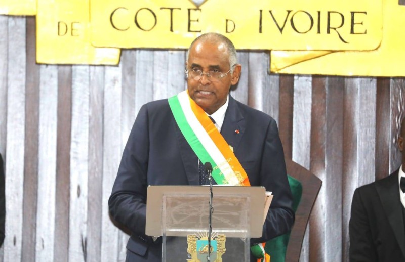 Jérôme Patrick Achi, président de l'Assemblée nationale. (Ph: Honoré Bosson)
