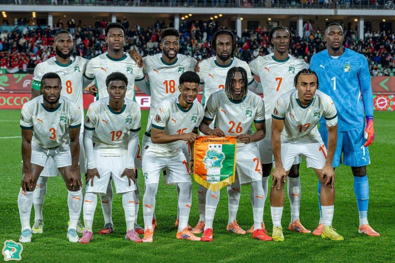 L'équipe de Côte d'Ivoire.