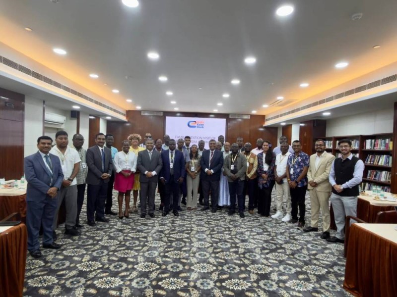 Les responsables d'Exim Bank de l'Inde ont échangé avec les journalistes venus de l'Afrique et de l'Océanie. (Ph: Dr)