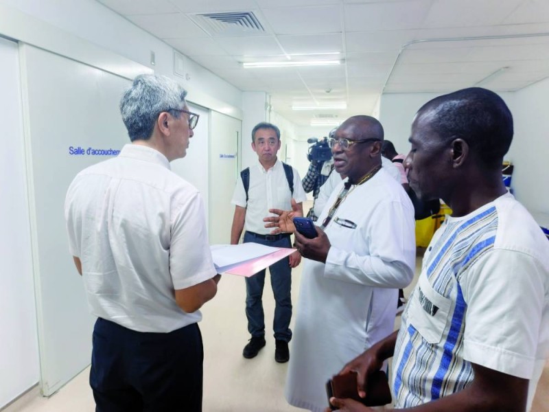 Ando Naoki était émerveillé par la bonne tenue de l’établissement sanitaire. (dr)