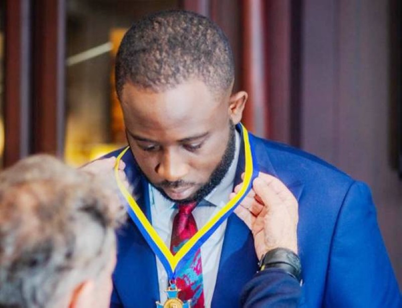 Cheick Cissé élevé au rang de Commandeur de l’Ordre de La Fayette Monde. (Ph: Dr)