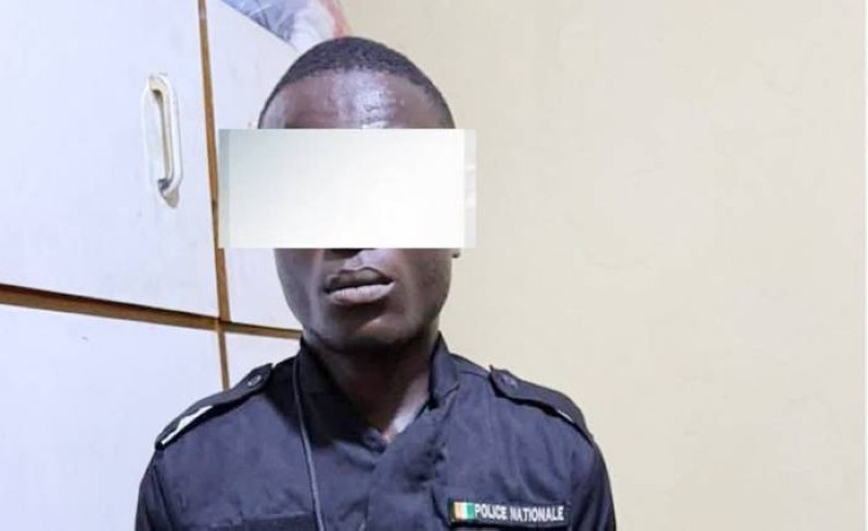 Le faux policier arrêté.