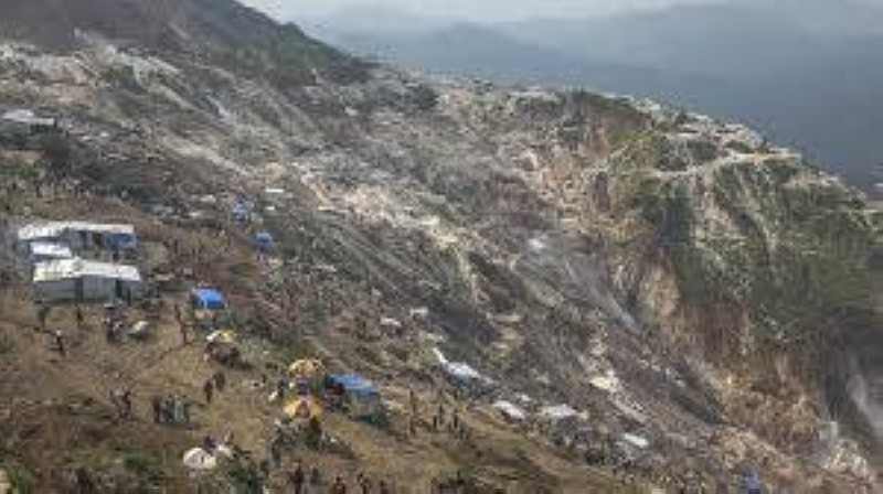  Glissement de terrain massif sur le site minier de Rubaya, dans la province du Nord-Kivu, en République démocratique du Congo, le 30 janvier 2026. © AFP - - 